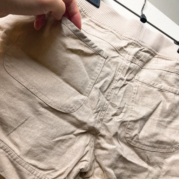 Love Tree | Elastic Waist with Front Tie Short | S | Tan | L26854PJ | SampleSale - Picture 3 of 4